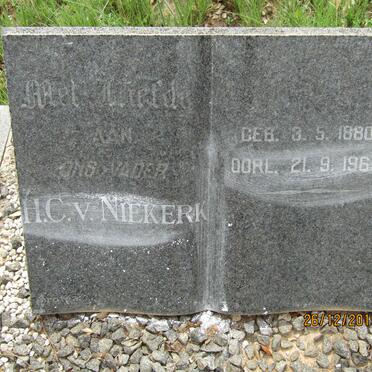 NIEKERK H.C., v. 1880-1969