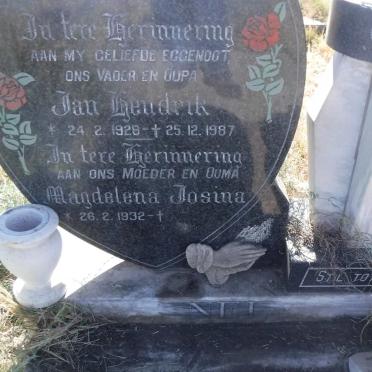 NEL Jan Hendrik 1928-1987 &amp; Magdelena Josina 1932-