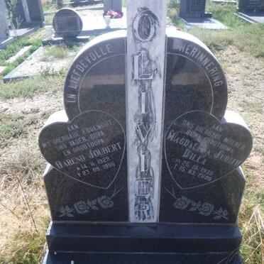 OLIVIER Barend Joubert 1929-1996 &amp; Magdalena Judith 1930-2008