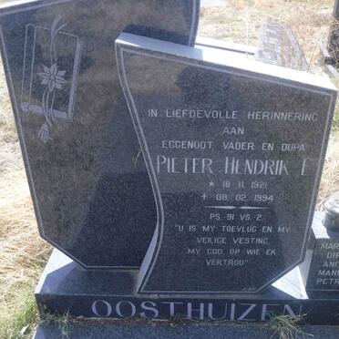 OOSTHUIZEN Pieter Hendrik E. 1921-1994