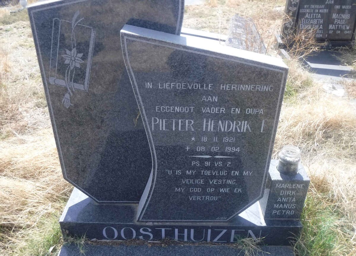 OOSTHUIZEN Pieter Hendrik E. 1921-1994