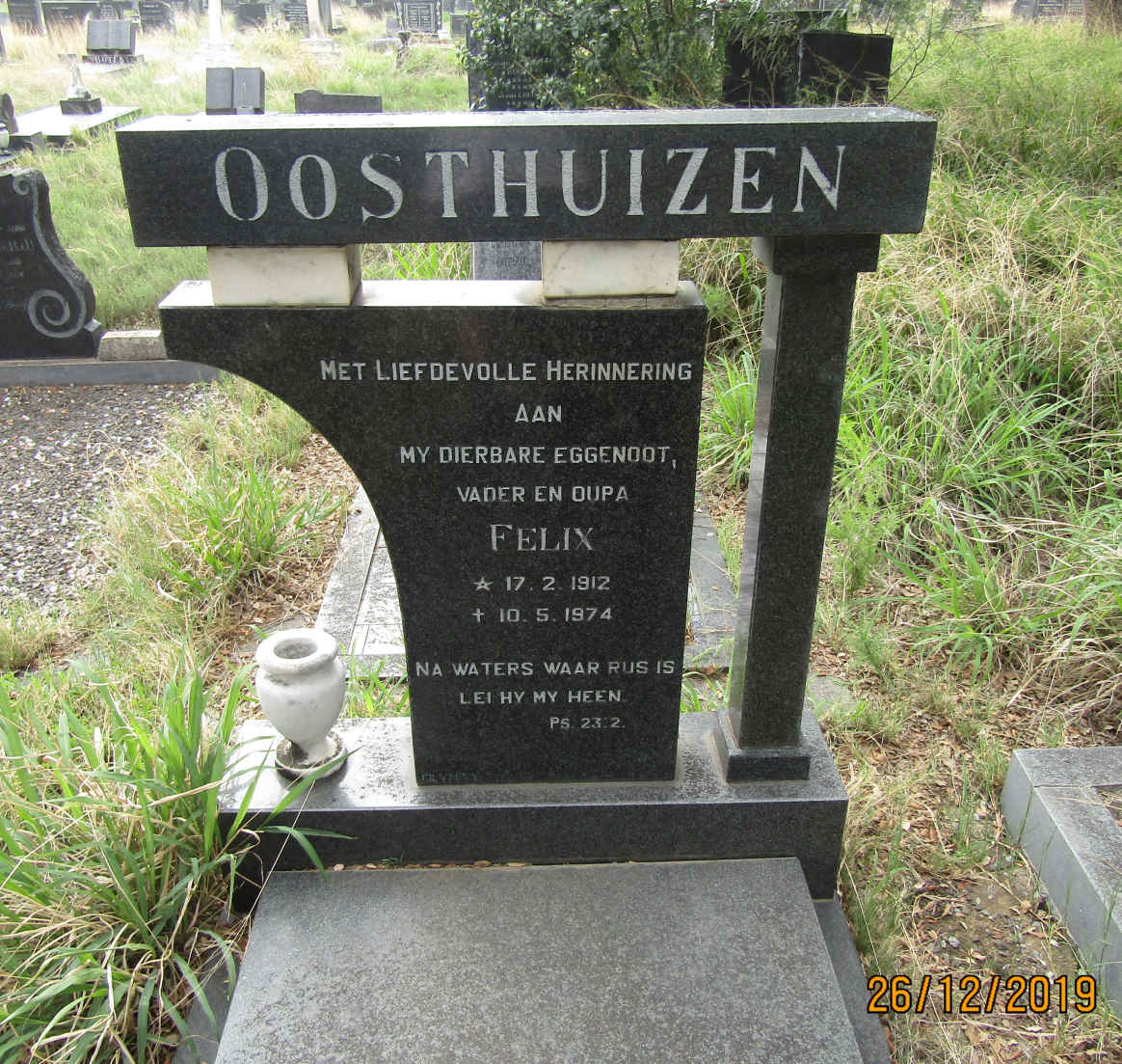 OOSTHUIZEN Felix 1912-1974