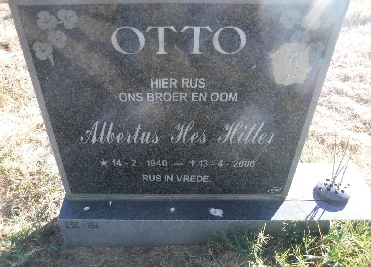 OTTO Albertus Hes Hitler 1940-2000