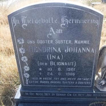 O'KENNEDY Hendrina Johanna nee BLIGNAUT 1961-1986
