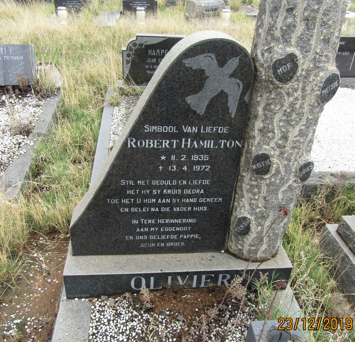 OLIVIER Robert Hamilton 1935-1972