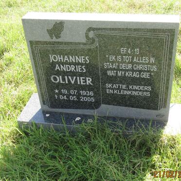OLIVIER Johannes Andries 1936-2005