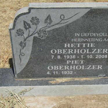 OBERHOLZER Piet 1932- &amp; Hettie 1936-2008