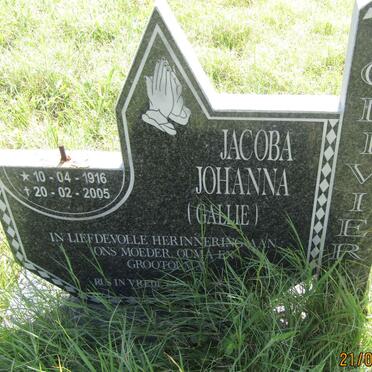 OLIVIER Jacoba Johanna 1916-2005