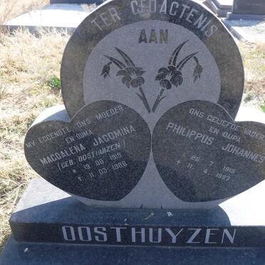 OOSTHUYZEN Philippus Johannes 1913-1987 &amp; Magdalena Jacomina OOSTHUIZEN 1915-1988