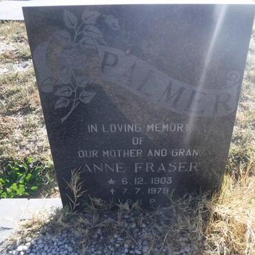 PALMER Anne Fraser 1903-1979