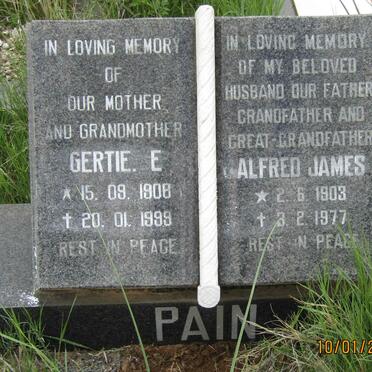 PAIN Alfred James 1903-1977 &amp; Gertie E. 1908-1999