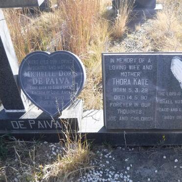 PAIVA Robert, de 1965-1992 :: DE PAIVA Michelle Doris 1967-2004 :: DE PAIVA Thora Kate 1929-1980