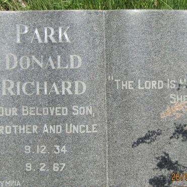 PARK Donald Richard 1934-1967