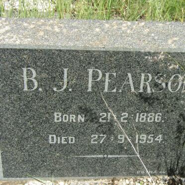 PEARSON B.J. 1886-1954