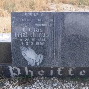 PHEIFFER Lukas Marthinus 1914-1990