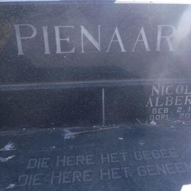 PIENAAR Nicolaas Albertus 1953-1981
