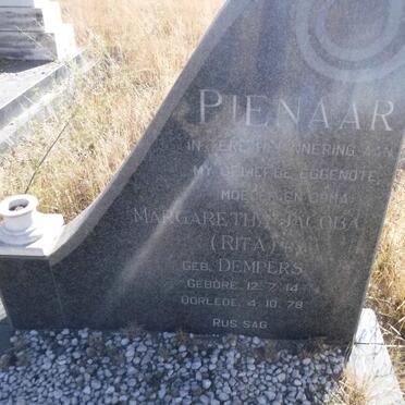 PIENAAR Margaretha Jacoba nee DEMPERS 1914-1978