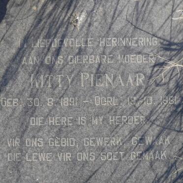 PIENAAR Kitty 1891-1981