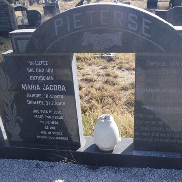 PIETERSE Andries Philippus 1929-1981 &amp;n Maria Jacoba 1936-2006