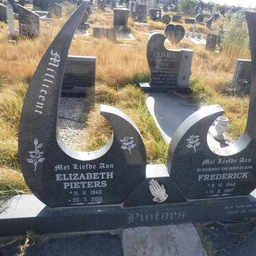 PIETERS Frederick 1940-1987 &amp; Elizabeth 1940-2010
