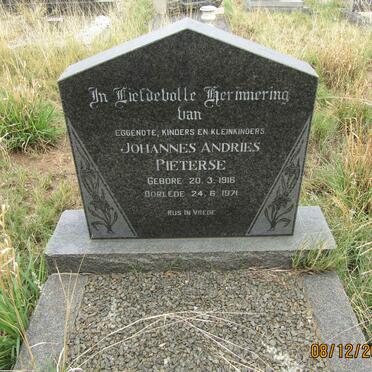 PIETERSE Johannes Andries 1916-1971