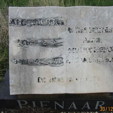 PIENAAR Abel Jacobus 1917-1975