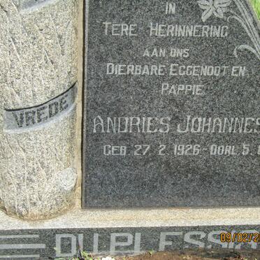 PLESSIS Andries Johannes, du 1926 - 1961