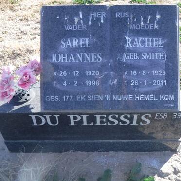 PLESSIS Sarel Johannes, du 1920-1998 &amp; Rachel SMITH 1923-2011