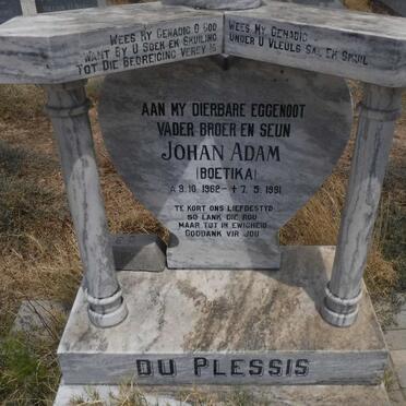 PLESSIS Johan Adam, du 1962-1991