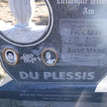 PLESSIS J.F.  1961-1993 &amp; Anne Marie 1964-2017