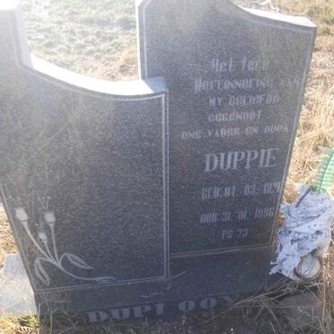 PLOOY Duppie, du 1921-1996