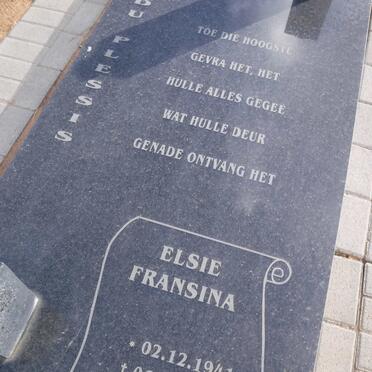 PLESSIS Johannes Paulus, du 1936-2005 &amp; Elsie Fransina 1941-2006