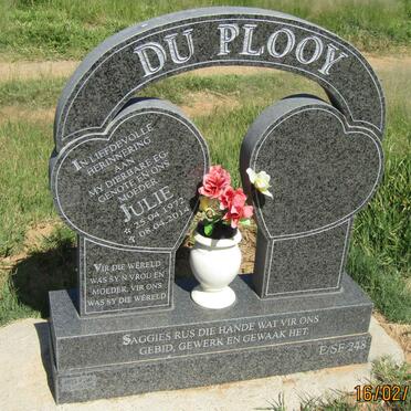 PLOOY Julie, du 1972-2014