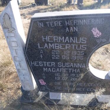 POTGIETER Hermanus Lambertus 1935-1996 &amp; Hester Susanna Magaretha 1937-2014