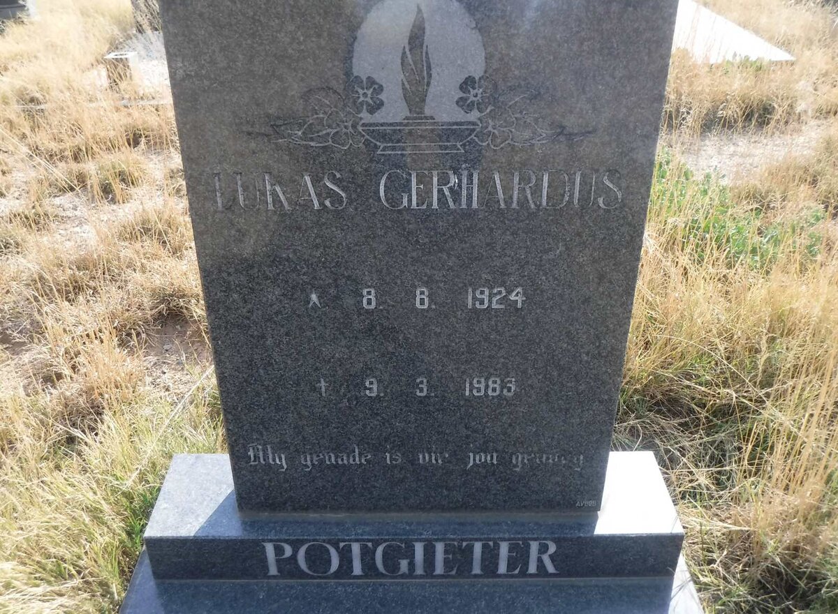 POTGIETER Lukas Gerhardus 1924-1983