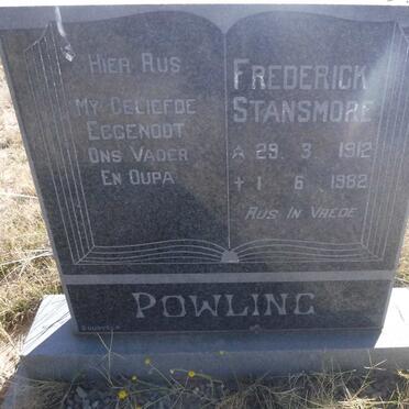 POWLING Frederick Stansmore 1912-1982