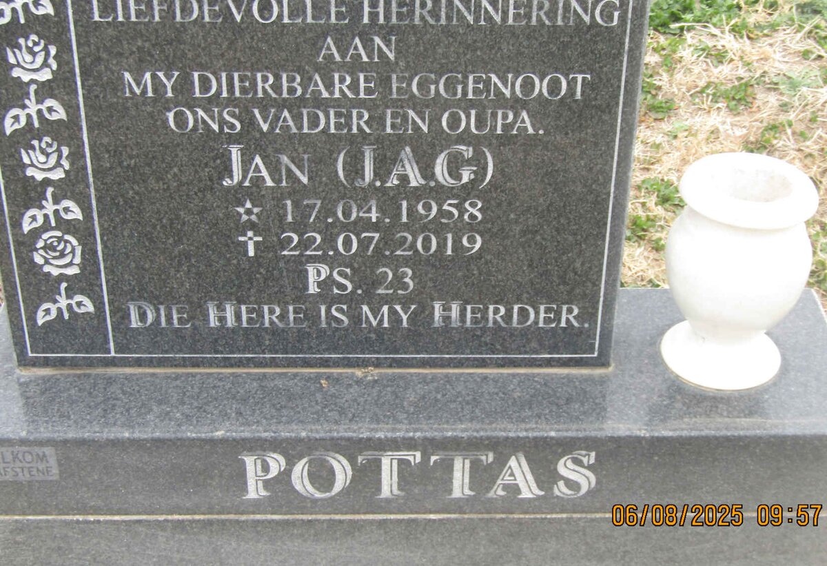 POTTAS J.A.G. 1958-2019