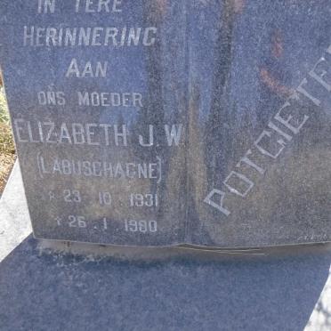 POTGIETER Elizabeth J.W. nee LABUSCHAGNE 1931-1980