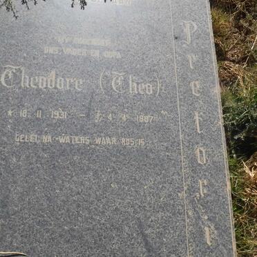 PRETORIUS Theodore 1831-1987