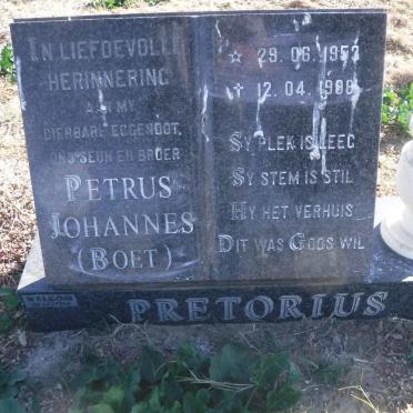 PRETORIUS Petrus Johannes 1953-1998