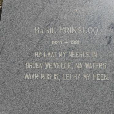 PRINSLOO Basil 1924-1981