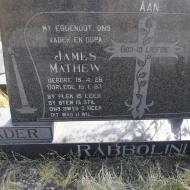 RABBOLINI James Mathew 1926-1983