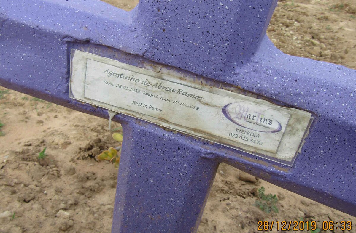 RAMOS Agostinho De Abreu 1958-2019