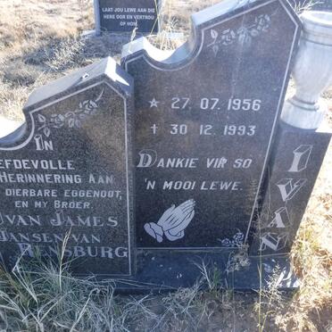 RENSBURG Ivan James, Jansen van 1956-1993