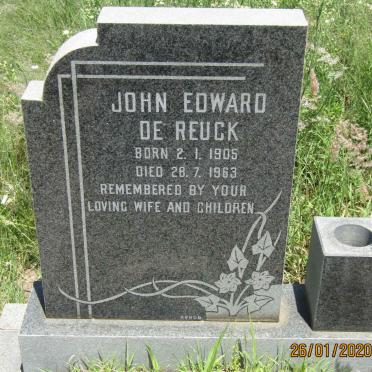REUCK John Edward, de 1905-1963