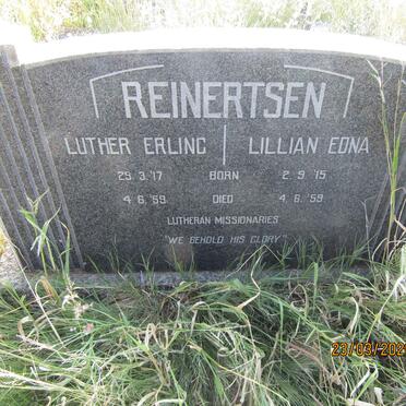 REINERTSEN Luther Erling 1917-1959  &amp; Lillian Edna 1915-1959