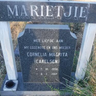 REYNDERS Cornelia Magrita nee CARELSEN 1958-1987