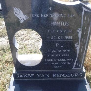 RENSBURG Hantus, Janse van 1954-1995 :: JANSE VAN RENSBURG P.J. 1976-1999