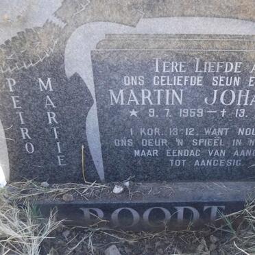 ROODT Martin Johannes 1959-1986
