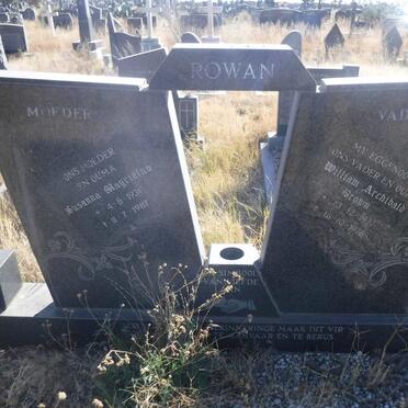 ROWAN William Archibald Brown 1927-1978 &amp; Susanna Magrietha 1931-1987